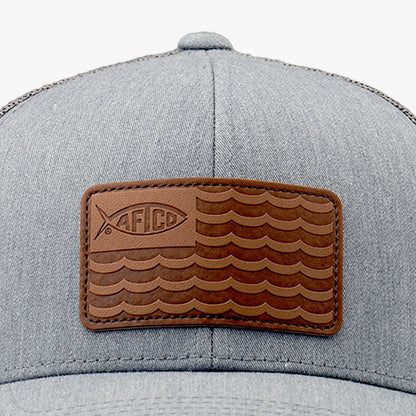 Gray Heather Canton Fishing Trucker Hat / AFTCO Deals
