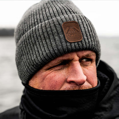 Charcoal Heather Summit Beanie / AFTCO Premium