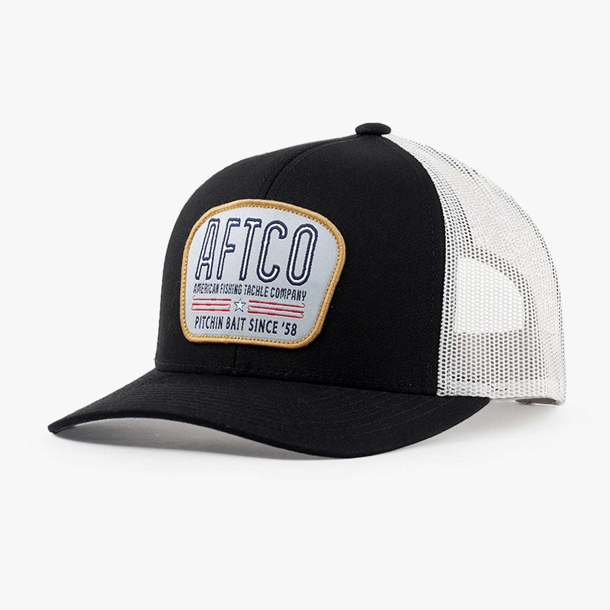 Black Waterborne Trucker Hat / AFTCO Classic