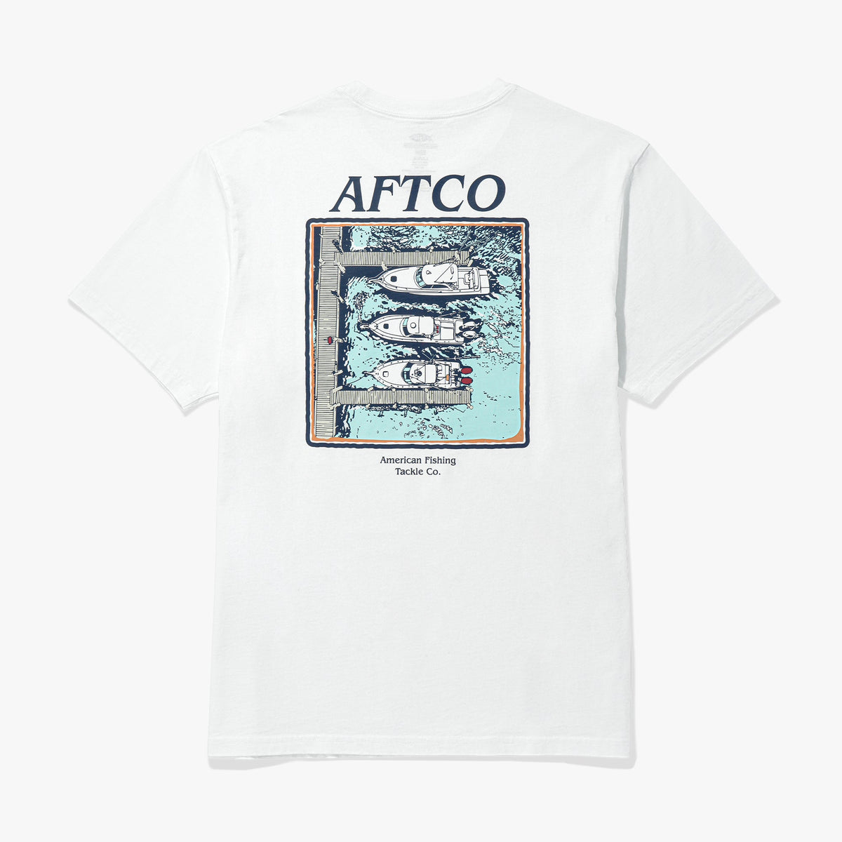 White Docked Short Sleeve Fishing Shirt / AFTCO Value