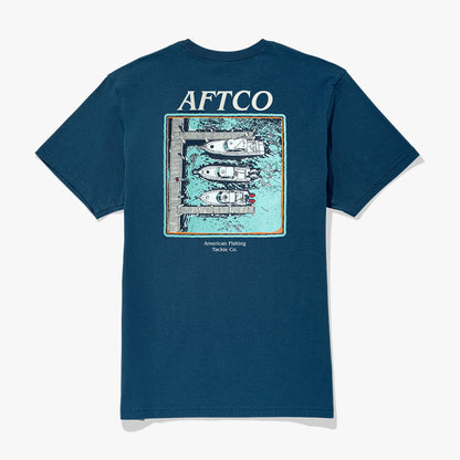 White Docked Short Sleeve Fishing Shirt / AFTCO Value