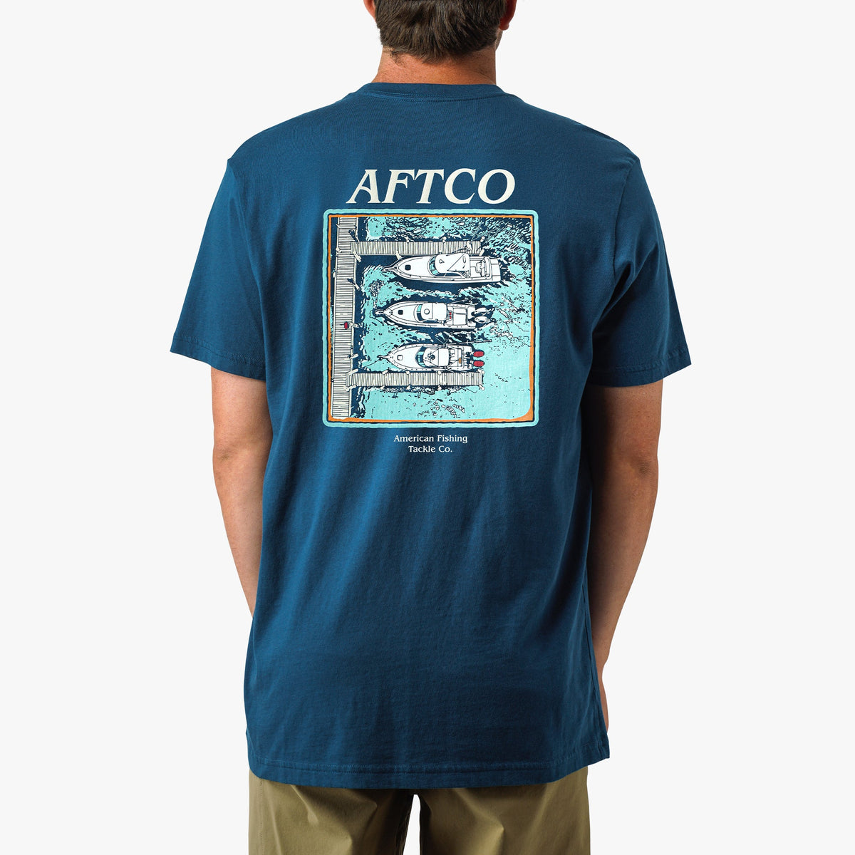 White Docked Short Sleeve Fishing Shirt / AFTCO Value