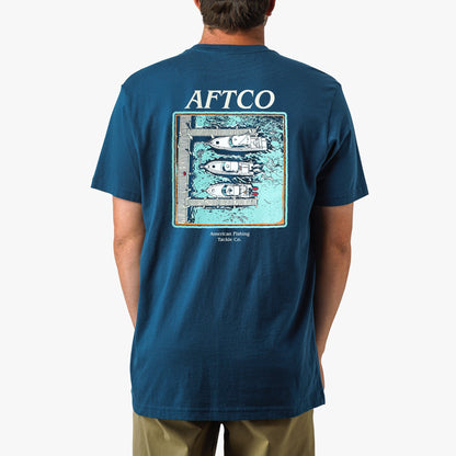 White Docked Short Sleeve Fishing Shirt / AFTCO Value