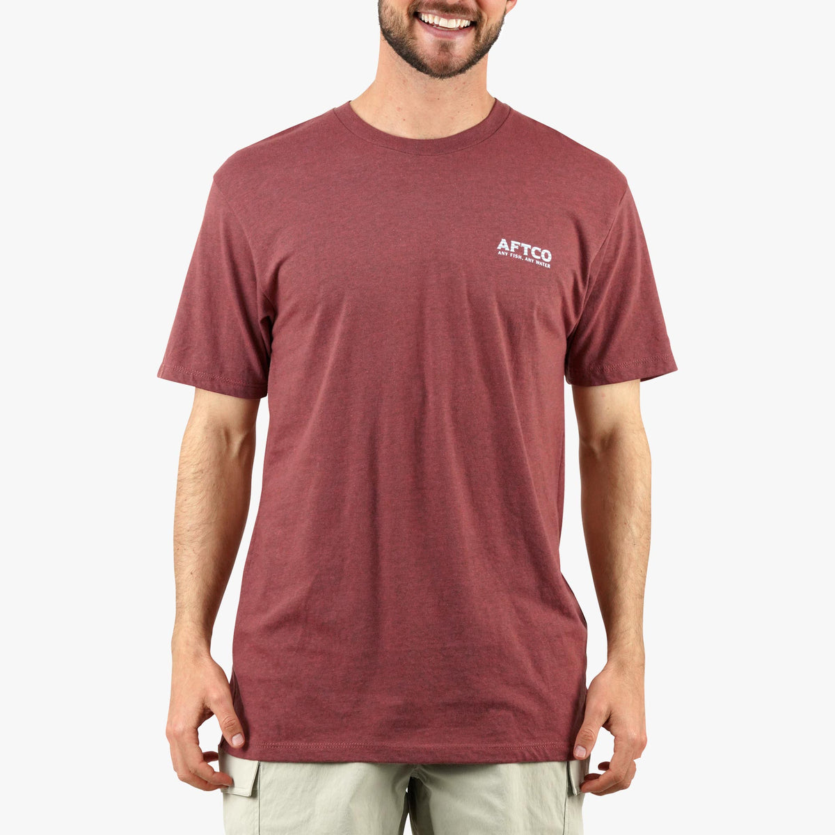 Charcoal Heather Frontier SS Fishing T-Shirts / AFTCO Signature