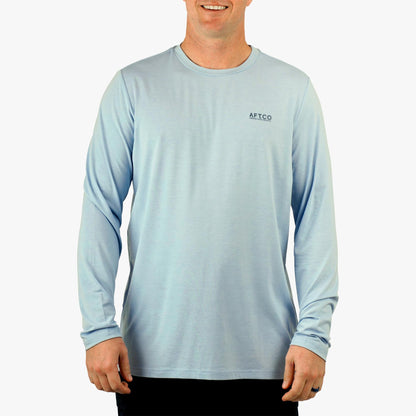 Dusk Heather Ocean Bound LS UV Protection Fishing Shirts / AFTCO Hot Sale