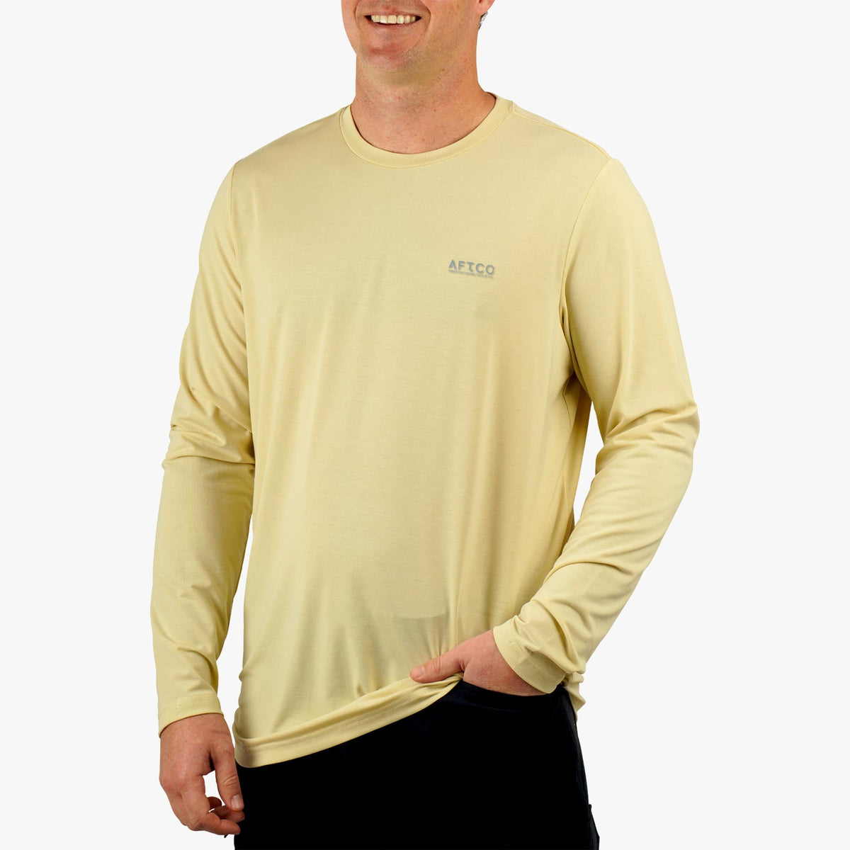 Dusk Heather Ocean Bound LS UV Protection Fishing Shirts / AFTCO Hot Sale