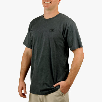 Charcoal Heather Skipping SS Boating T-Shirt / AFTCO Top Pick