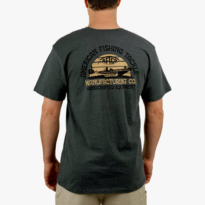 Charcoal Heather Skipping SS Boating T-Shirt / AFTCO Top Pick
