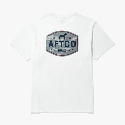 White Best Friend Men's Fishing T-Shirt / AFTCO Essential