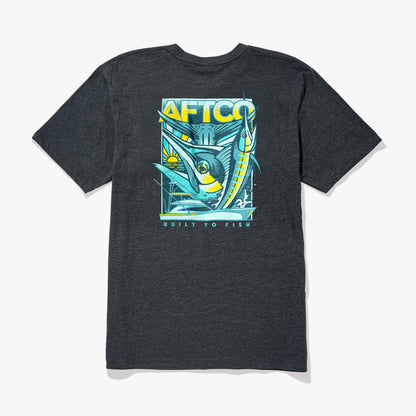 Charcoal Heather Billed Short Sleeve Men's Fishing T-Shirt / AFTCO Trending