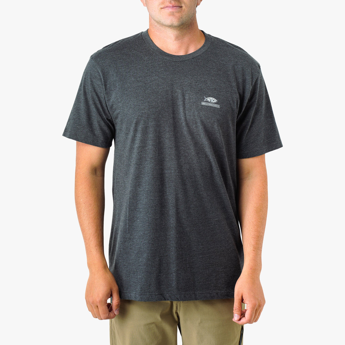 Charcoal Heather Billed Short Sleeve Men's Fishing T-Shirt / AFTCO Trending