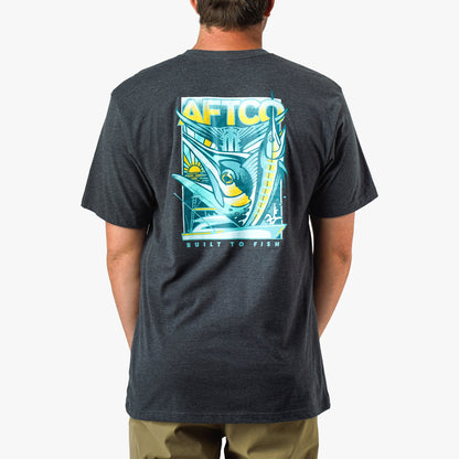 Charcoal Heather Billed Short Sleeve Men's Fishing T-Shirt / AFTCO Trending