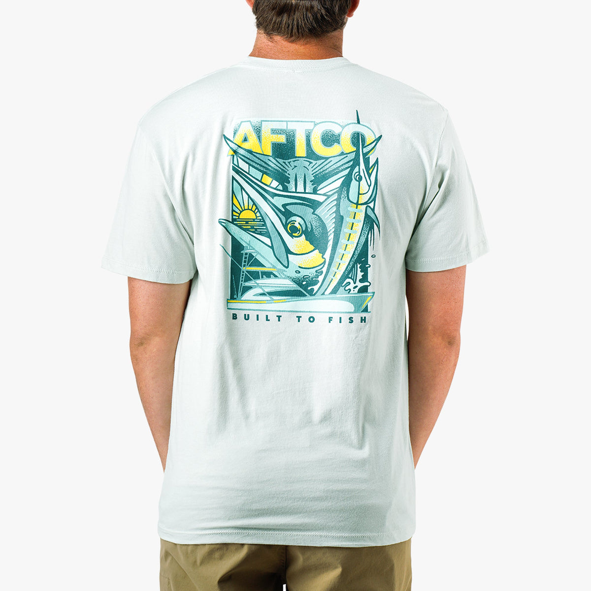 Charcoal Heather Billed Short Sleeve Men's Fishing T-Shirt / AFTCO Trending