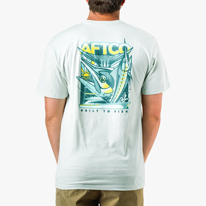 Charcoal Heather Billed Short Sleeve Men's Fishing T-Shirt / AFTCO Trending