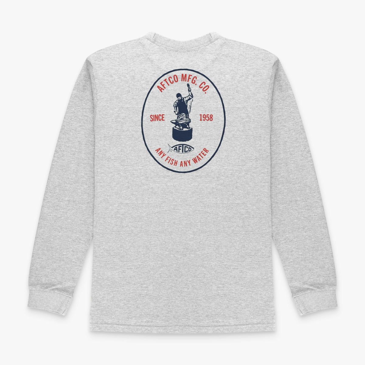 Athletic Heather MFG LS Fishing Tee Shirt / AFTCO Value