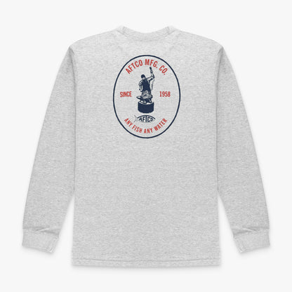 Athletic Heather MFG LS Fishing Tee Shirt / AFTCO Value