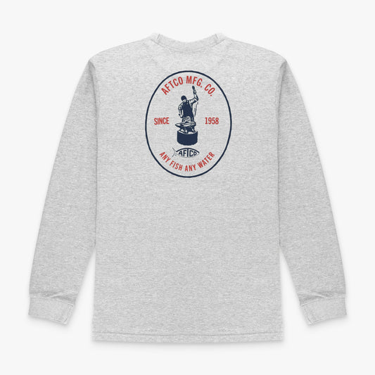 Athletic Heather MFG LS Fishing Tee Shirt / AFTCO Value