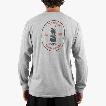 Athletic Heather MFG LS Fishing Tee Shirt / AFTCO Value