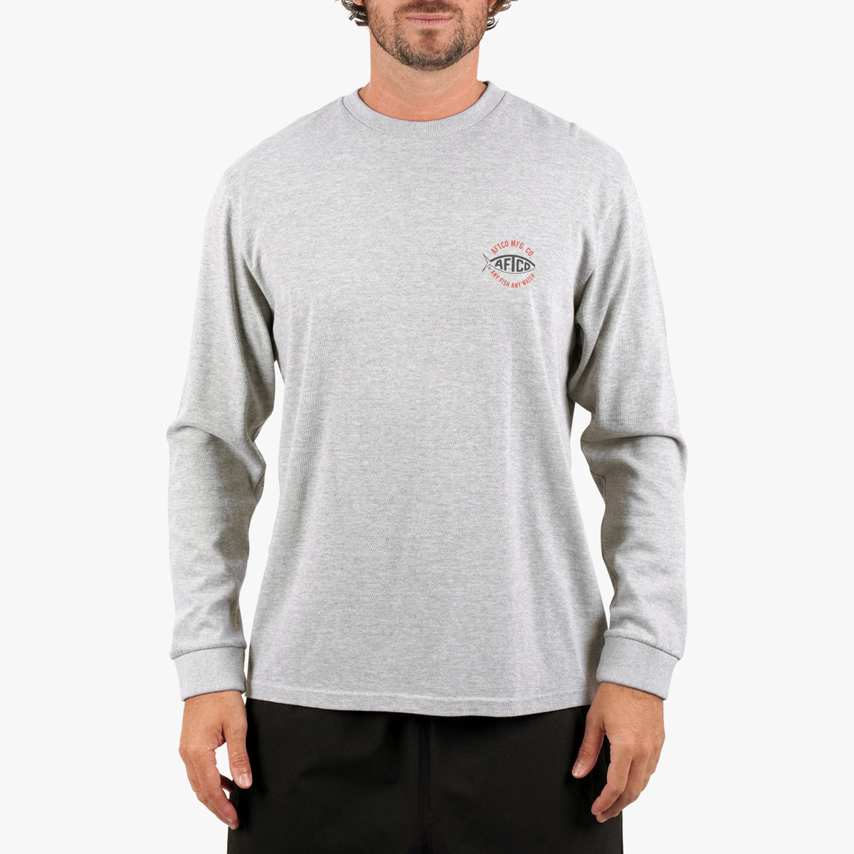 Athletic Heather MFG LS Fishing Tee Shirt / AFTCO Value