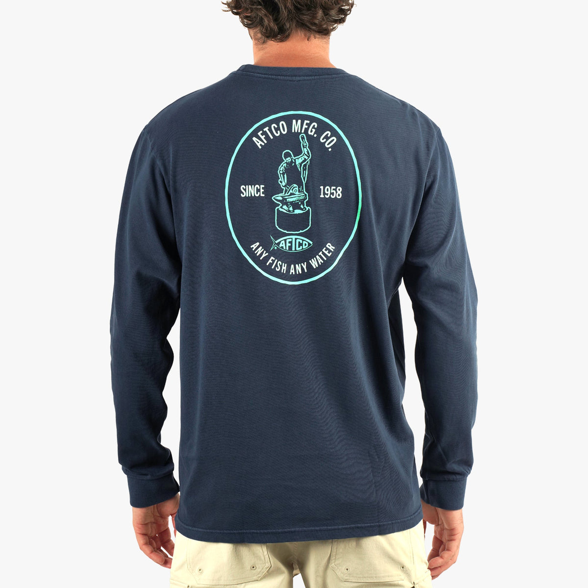 Athletic Heather MFG LS Fishing Tee Shirt / AFTCO Value
