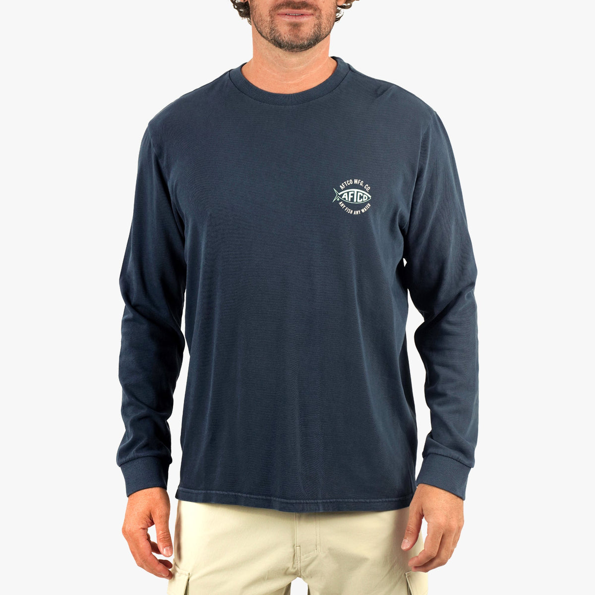 Athletic Heather MFG LS Fishing Tee Shirt / AFTCO Value