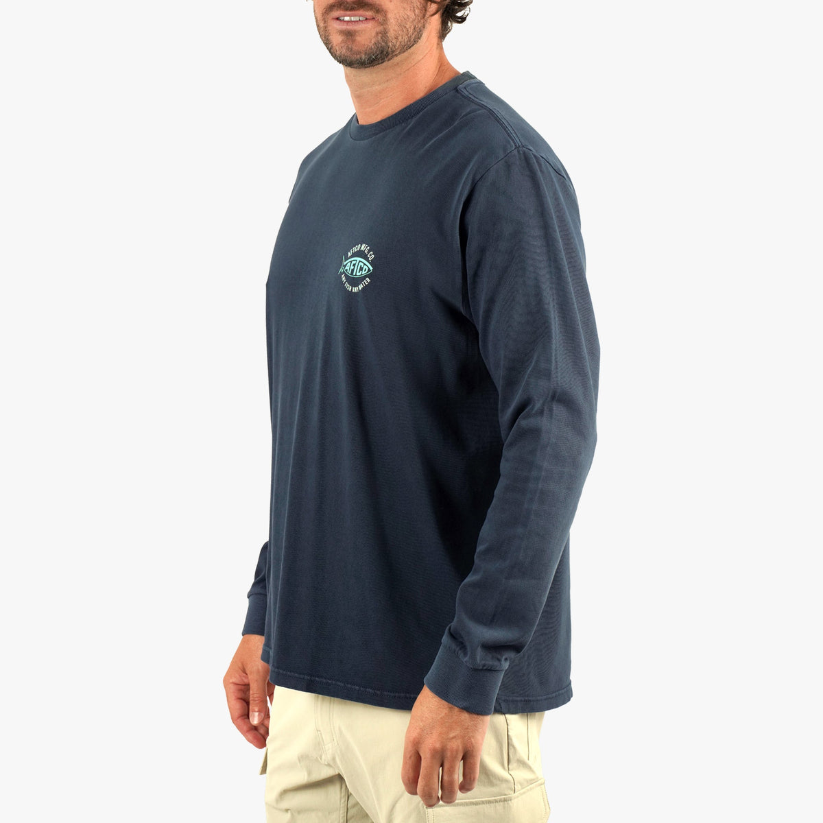 Athletic Heather MFG LS Fishing Tee Shirt / AFTCO Value