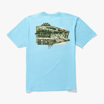 Milky Blue Heather Time-Off-Short Sleeve Men's Fishing T-Shirt / AFTCO Hot Sale