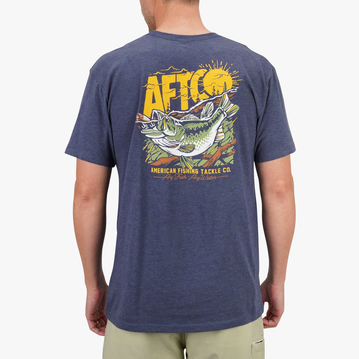 Azure Heather Shelter Fishing T-Shirts / AFTCO Discount