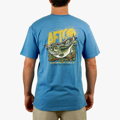 Azure Heather Shelter Fishing T-Shirts / AFTCO Discount