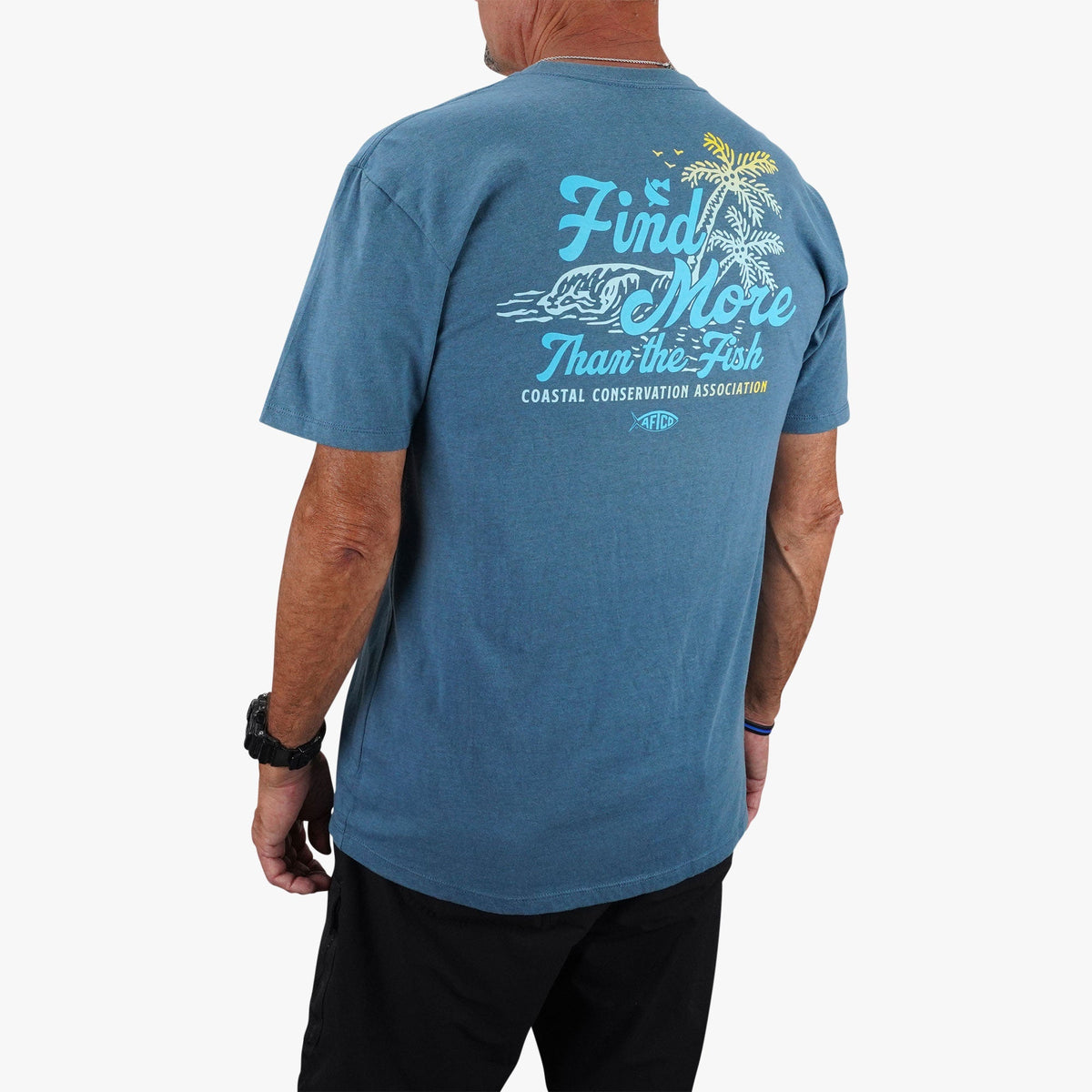 Midnight Heather CCA Palma SS T-Shirt / AFTCO Smart Buy