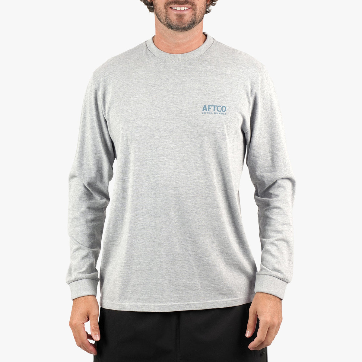 Navy Horizon Long Sleeve Fishing Tee Shirt / AFTCO Special Offer