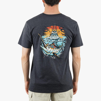 Aquifer Heather Ship Out SS Fishing T-Shirts / AFTCO Great Value