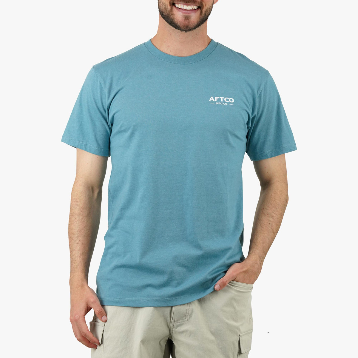 Aquifer Heather Ship Out SS Fishing T-Shirts / AFTCO Great Value