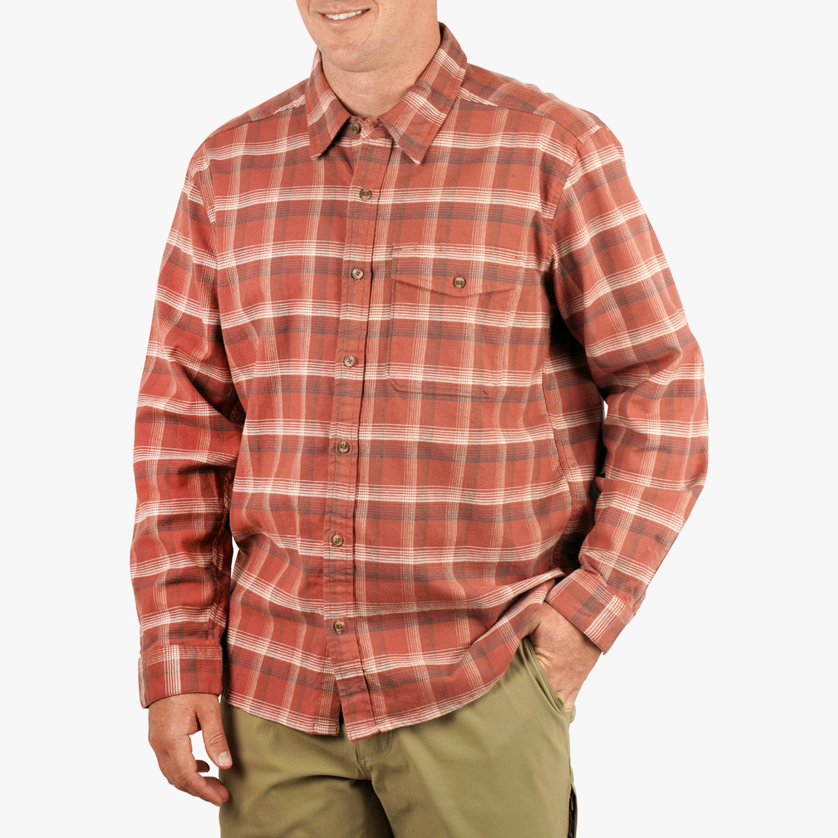 Redwood Burl Lager LS Flannel Shirt / AFTCO Everyday