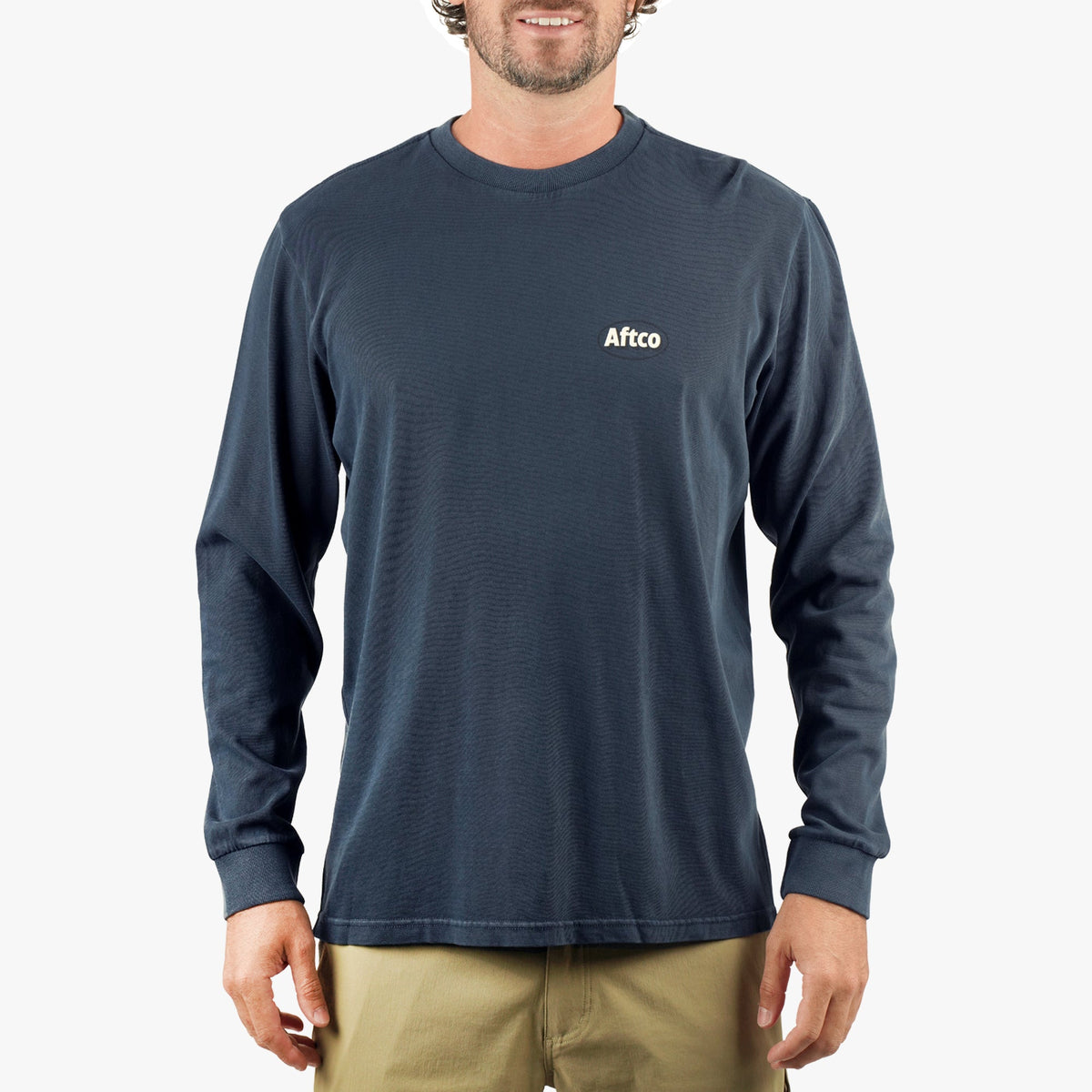 Navy Stack Long Sleeve Fishing T-Shirt / AFTCO Customer Favorite