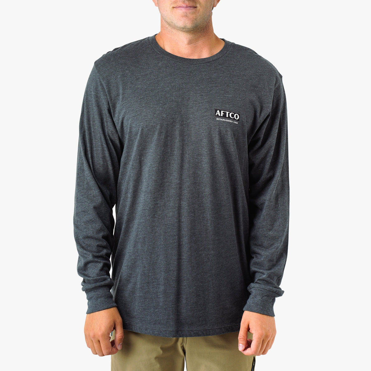 Bungee Cord Heather On The Road Long Sleeve Men's Fishing Shirt / AFTCO Everyday