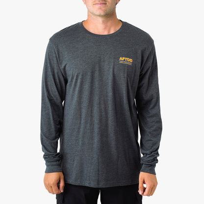 Charcoal Heather Blue Skies Long Sleeve Men's Fishing Shirt / AFTCO Featured