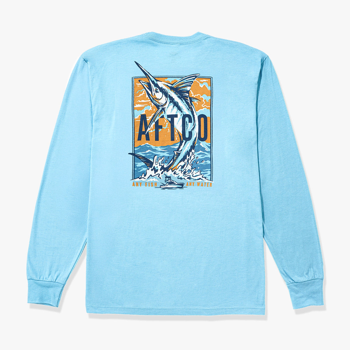 Bungee Cord Heather Wander Long Sleeve Fishing Shirt / AFTCO Quality