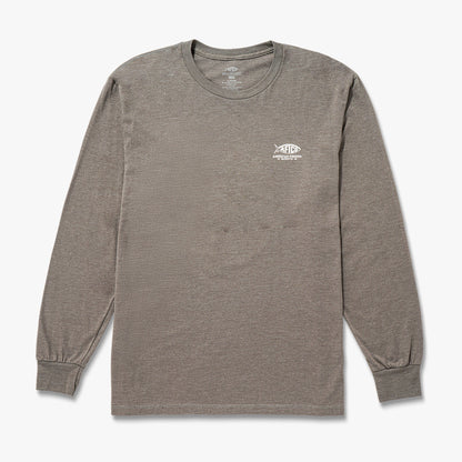Bungee Cord Heather Wander Long Sleeve Fishing Shirt / AFTCO Quality