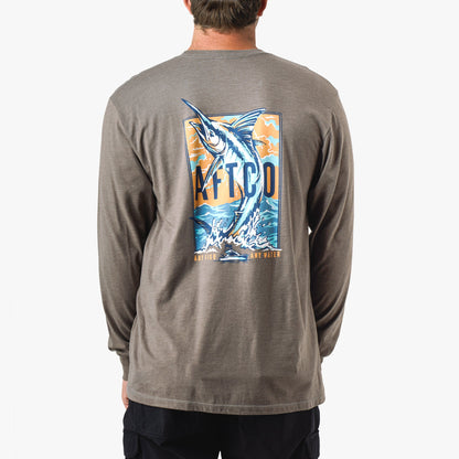 Bungee Cord Heather Wander Long Sleeve Fishing Shirt / AFTCO Quality