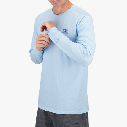 Bluesteel Heather CCA LS T-Shirt / AFTCO Best Price