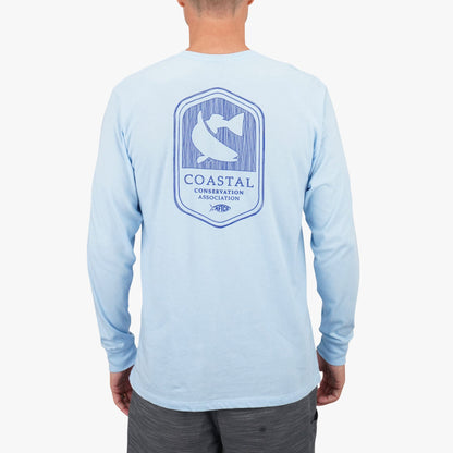 Bluesteel Heather CCA LS T-Shirt / AFTCO Best Price