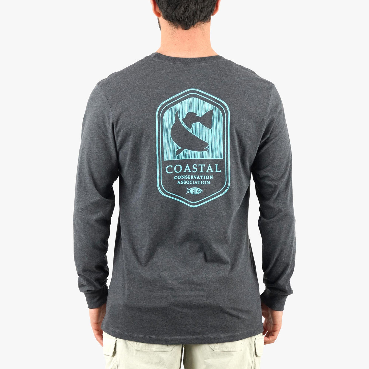 Bluesteel Heather CCA LS T-Shirt / AFTCO Best Price