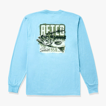 Bungee Cord Heather Gamble Long Sleeve Men's Fishing T-Shirt / AFTCO Featured