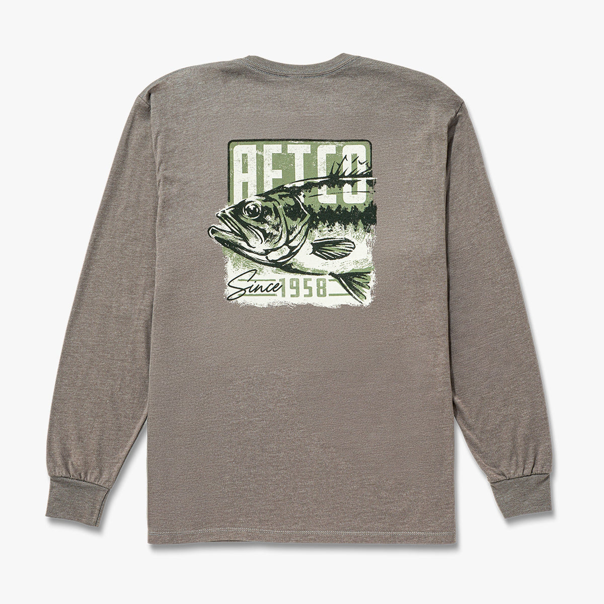 Bungee Cord Heather Gamble Long Sleeve Men's Fishing T-Shirt / AFTCO Featured