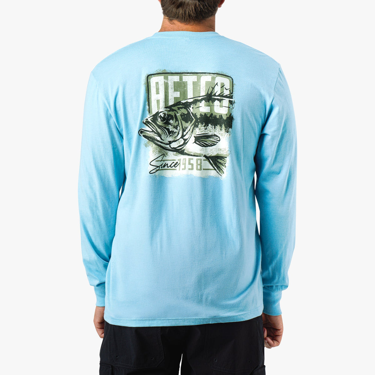 Bungee Cord Heather Gamble Long Sleeve Men's Fishing T-Shirt / AFTCO Featured