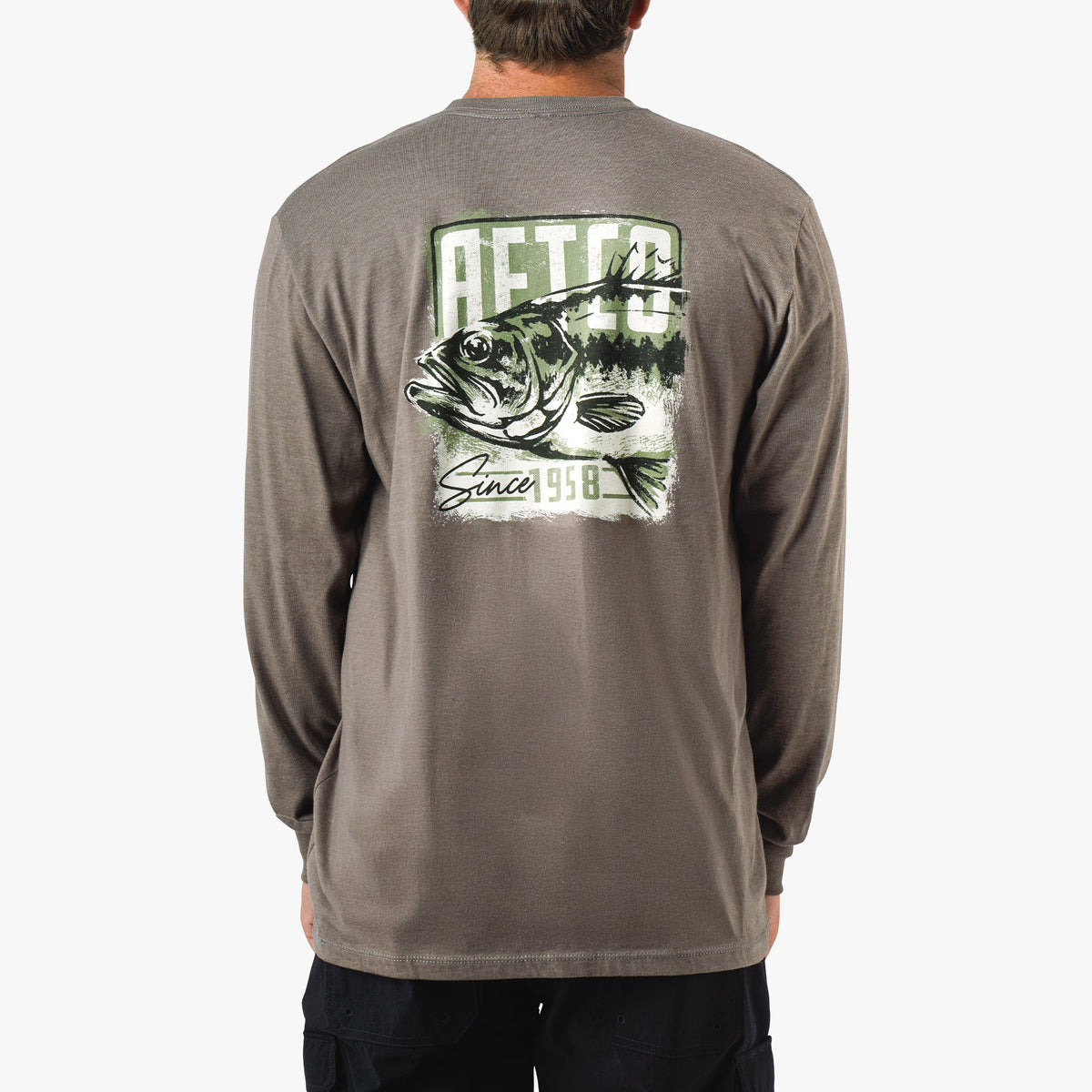 Bungee Cord Heather Gamble Long Sleeve Men's Fishing T-Shirt / AFTCO Featured