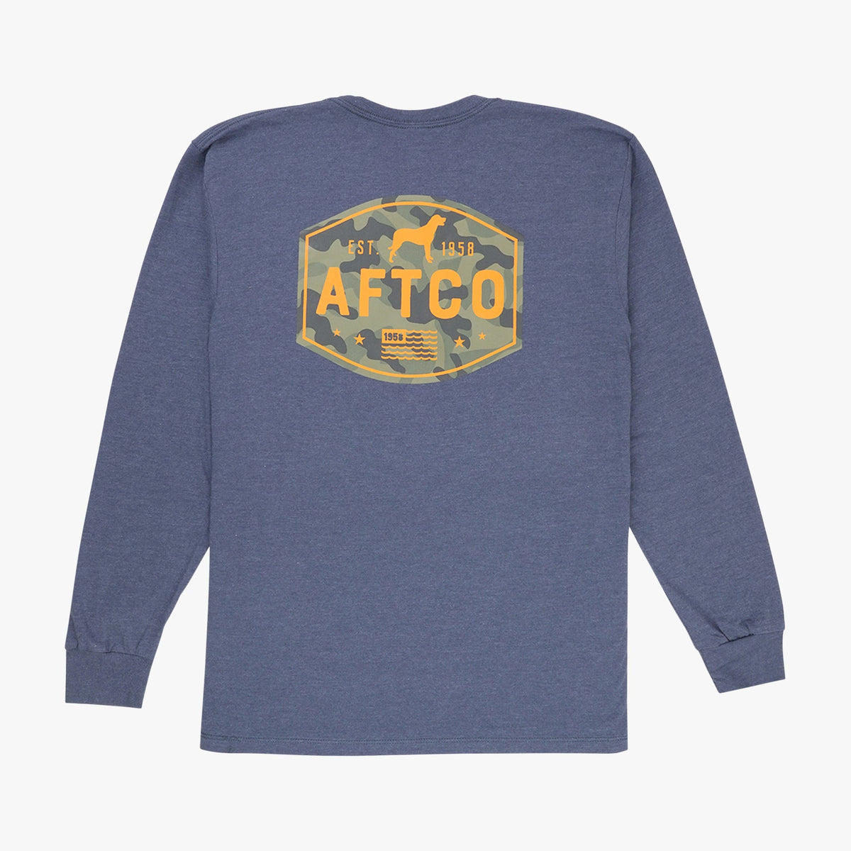 Brick Heather Best Friend Long Sleeve Fishing T-Shirts / AFTCO Trusted