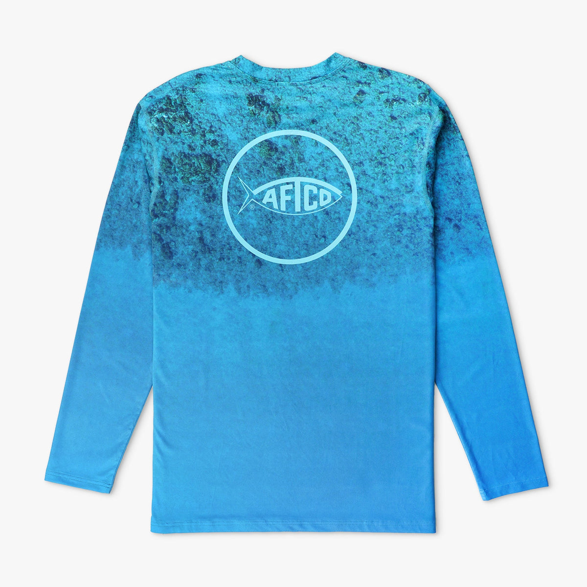 Ocean Blue Shoreline UVX LS Sun Protection Fishing Shirt / AFTCO Recommended
