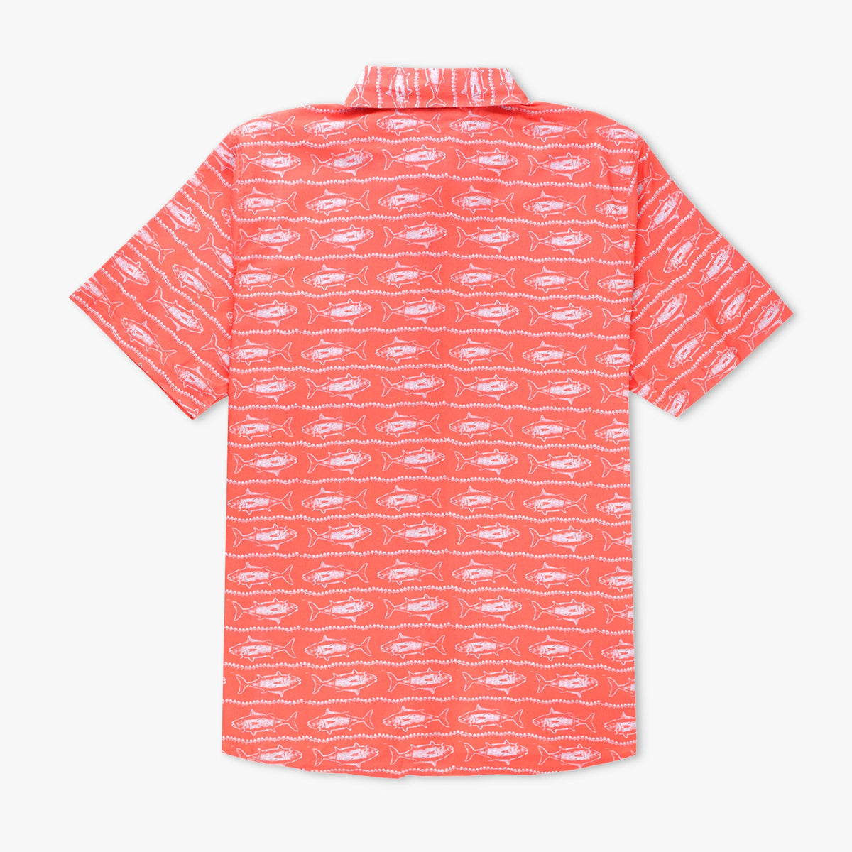 Soft Coral Boatbar SS Button Down Fishing Shirt / AFTCO Signature